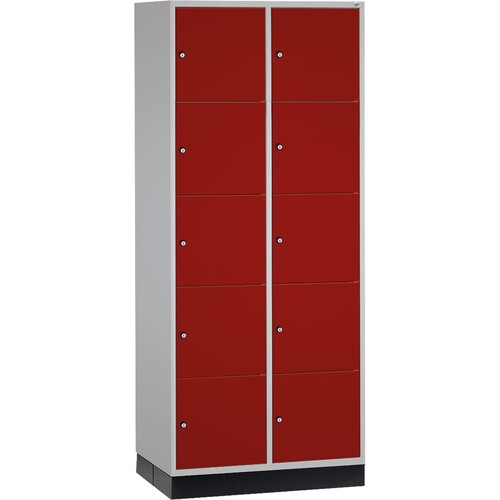 C+P Schließf.schrank 8570203S10003 10Fächer 1950x820x600mm lgr/rrt Produktbild Front View L