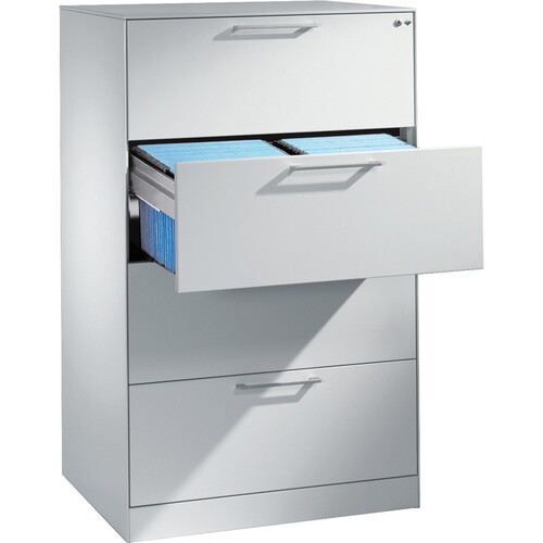 C+P Karteischrank Asisto 146223422S10004 A4 quer lgr/lgr Produktbild Front View L
