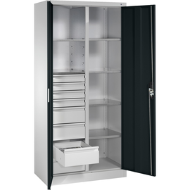 C+P Werkzeugschrank 8921305S10140 6Bd. 8Sch. 1950x930x500mm lgr/sgr Produktbild