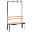C+P Garderobenbank 8050100S10000 1650x1000x403mm sgr Produktbild