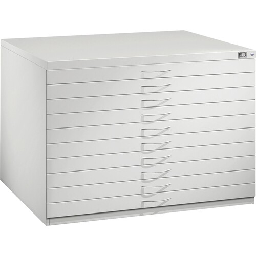 C+P Flachablageschrank 7101000S10164 760x1100x765mm lgr Produktbild Front View L