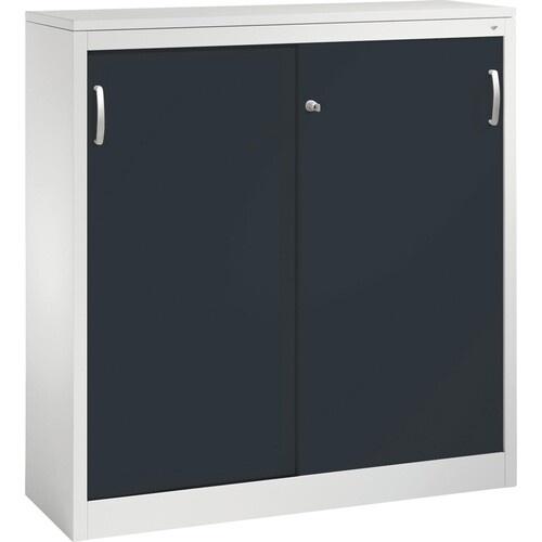C+P Akten-Sideboard 20471200S10100 3OH 1200x1200x400mm lgr/sgr Produktbild Front View L