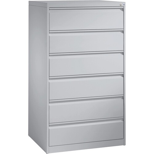 C+P Karteischrank Acurado 12936323S10003 A5 6Schübe wsalu Produktbild Front View L