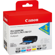 Canon Tintenpatrone 6496B005 PGI550/CLI551 6 St./Pack. (PACK=6 STÜCK) Produktbild Additional View 1 S
