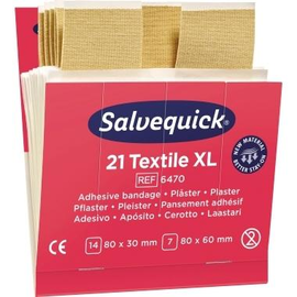 Salvequick Pflaster 6470 groß Textil 21 St./Pack. (PACK=21 STÜCK) Produktbild