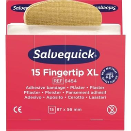 Salvequick Pflaster 6454 Fingerspitzen Textil 15 St./Pack. (PACK=15 STÜCK) Produktbild