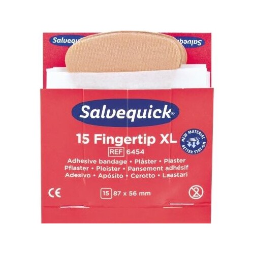 Salvequick Pflaster 6454 Fingerspitzen Textil 15 St./Pack. (PACK=15 STÜCK) Produktbild Additional View 1 L