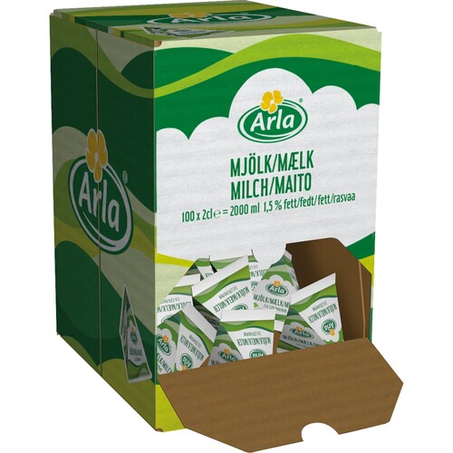 Arla H-Milch 70102028 1,5Prozent 20ml 100 St./Pack. (PACK=100 STÜCK) Produktbild Additional View 1 L