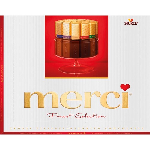 merci Schokolade Große Vielfalt 264295 250 g/Pack. (PACK=250 GRAMM) Produktbild Front View L