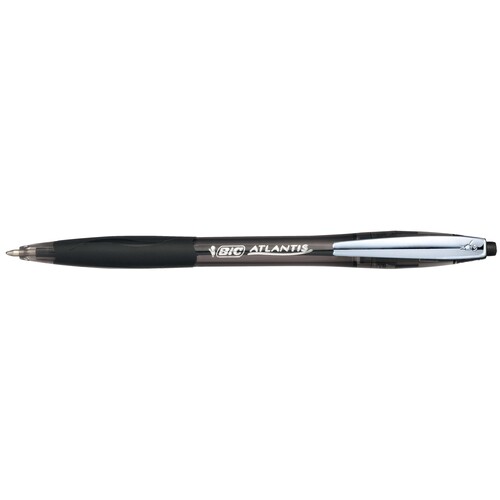 BIC Kugelschreiber ATLANTIS Soft 902133 0,4mm Druckmechanik schwarz Produktbild