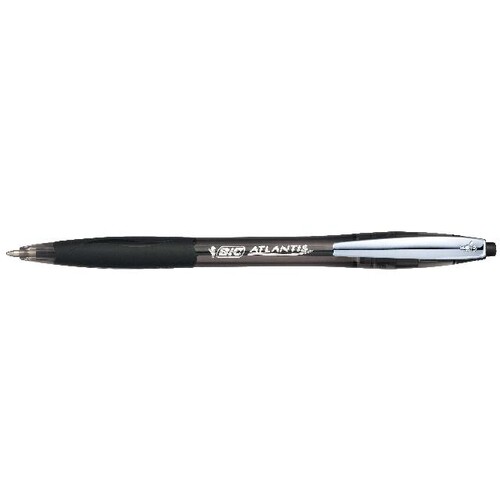 BIC Kugelschreiber ATLANTIS Soft 902133 0,4mm Druckmechanik schwarz Produktbild Additional View 6 L