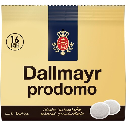 Dallmayr Kaffeepad Prodomo 038016007 16 St./Pack. (PACK=16 STÜCK) Produktbild Front View L