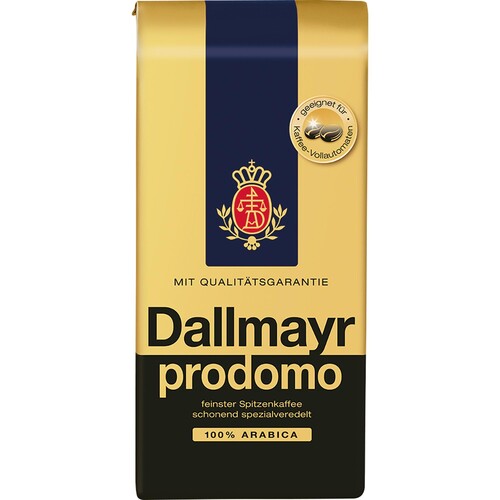 Dallmayr Kaffee prodomo 032000000 ganze Bohne 500g (PACK=500 GRAMM) Produktbild Front View L