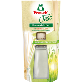 Frosch Lufterfrischer Oase 3096157 Zitronengras 90ml +6Rattanstäbchen Produktbild