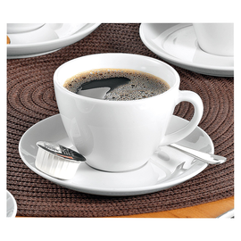 Esmeyer Kaffeetasse Bistro 433-255 Untertasse weiß 6 St./Pack. (PACK=6 STÜCK) Produktbild