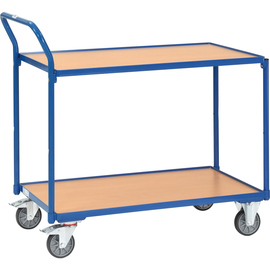 Fetra Tischwagen 2742 1.000x600mm 2Böden blau Produktbild