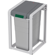 Hailo Wertstoffbehälter ProfiLine Öko XL 0935-202 Basis 38l grau Produktbild