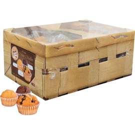 Hellma Gebäck Mini Muffin im Körbchen 60114800 14g 60 St./Pack. (PACK=60 STÜCK) Produktbild