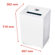 HSM Aktenvernichter Pure 530 2353111 Partikelschnitt 4,5x30mm Produktbild Additional View 1 S