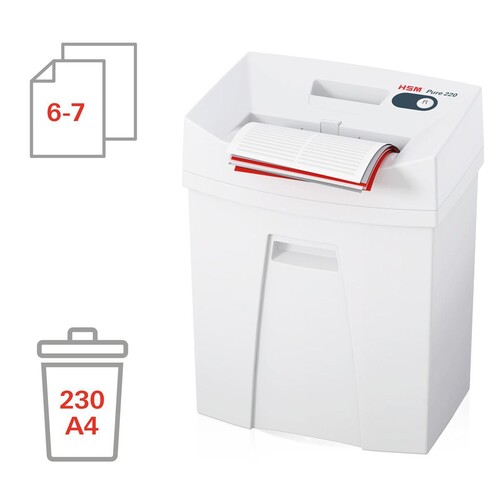 HSM Aktenvernichter Pure 220 2323111 Partikelschnitt 4x25mm Produktbild Additional View 2 L