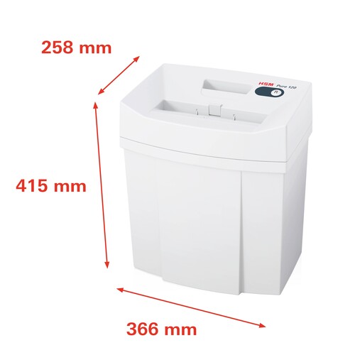 HSM Aktenvernichter Pure 120 2313111 Partikelschnitt 4x25mm Produktbild Additional View 1 L