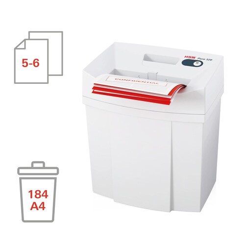 HSM Aktenvernichter Pure 120 2313111 Partikelschnitt 4x25mm Produktbild Additional View 2 L