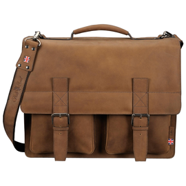 Pride & Soul Aktentasche EARL 47132 42x34x17cm Echtleder braun Produktbild