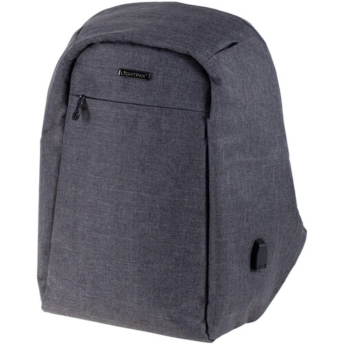 LIGHTPAK Rucksack SAFEPAK 46153 Polyester grau Produktbild Additional View 1 L