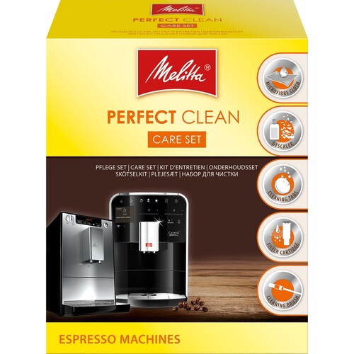 Melitta Reinigungsset Perfect Clean 204946 für Kaffeevollautomaten Produktbild Front View L