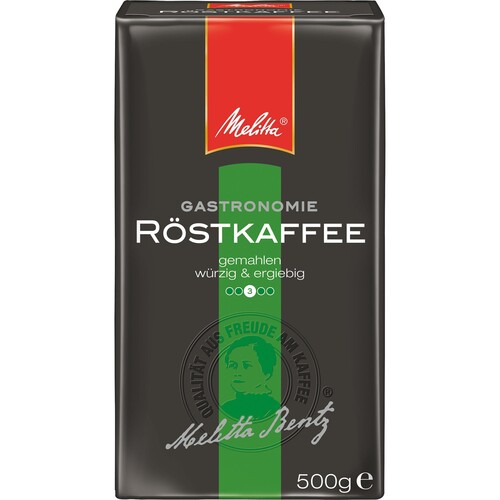 Melitta Kaffee Gastronomie 602 würzig & ergiebig gemahlen 500g (PACK=500 GRAMM) Produktbild Front View L