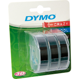 DYMO Prägeband S0847730 für 9mmx3m schwarz 3 St./Pack. (PACK=3 STÜCK) Produktbild