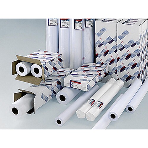 Oce Plotterpapier Standard Plus IJM022 97074826 594mmx120m 90g ws (ST=120 METER) Produktbild Front View L