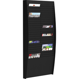 Paperflow Wand-Sortiertafel V 50F A4V2X25.01 DIN A4 schwarz Produktbild