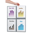 Paperflow Infodisplay 4066X4.35 DIN A4 aluminium 4 St./Pack. (PACK=4 STÜCK) Produktbild Additional View 2 S