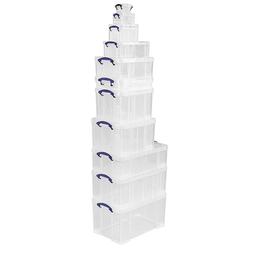 Really Useful Box Aufbewahrungsbox 10C 34x8,5x52cm 10l transparent Produktbild Additional View 1 L