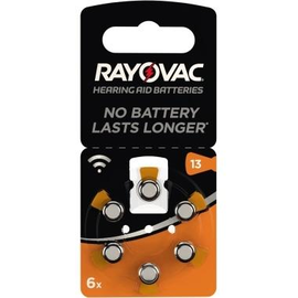 RAYOVAC Hörgerätebatterie 13 4606945416 Zink-Luft 1,45V 6St. (PACK=6 STÜCK) Produktbild