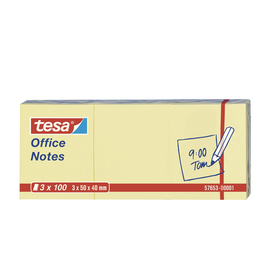 tesa Haftnotiz Office Notes 57653-00001 50x40mm ge 3 St./Pack. (PACK=3 STÜCK) Produktbild