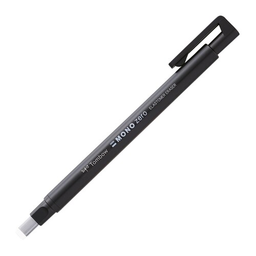 Radierstift MONO zero classic eckige Spitze 2,5x5mm schwarz Tombow EH-KUS11 Produktbild Front View L