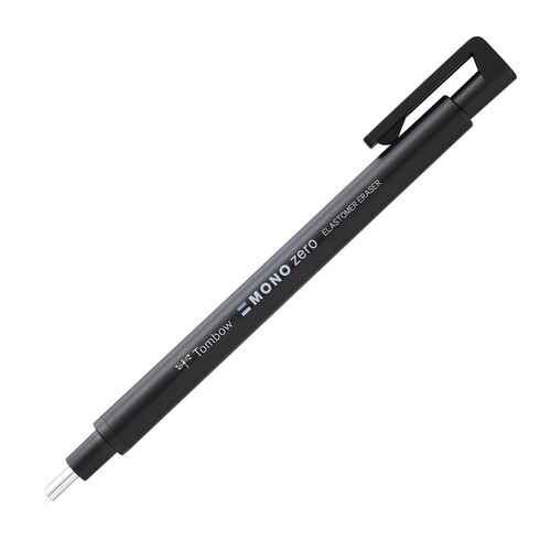 Radierstift MONO zero runde Spitze 2,3mm schwarz Tombow EH-KUR11 Produktbild Front View L