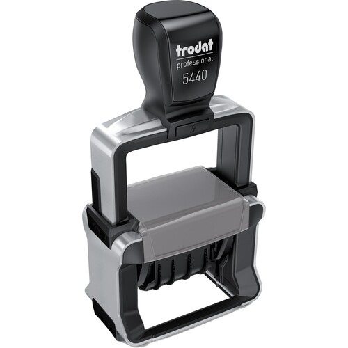 Datumsstempel selbstfärbend blanko Schrifthöhe 4mm schwarz 5440 Trodat Professional Edelstahl Produktbild Additional View 1 L