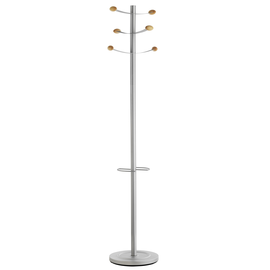 UNILUX Garderobenständer BOUQUET 400069048 173cm 6Haken metallgrau Produktbild