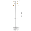 UNILUX Garderobenständer BOUQUET 400069048 173cm 6Haken metallgrau Produktbild Additional View 3 S