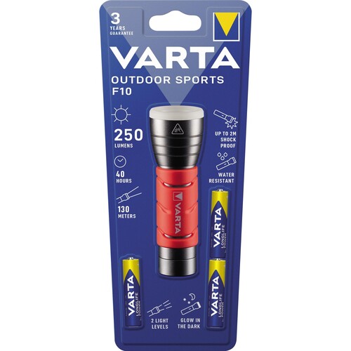 Varta Taschenlampe Outdoor Sports 17627101421 LED 3xAAA rot Produktbild Additional View 1 L