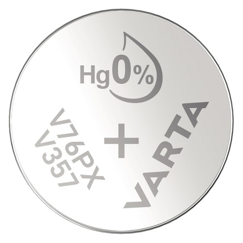 Varta Knopfzelle High Drain V357 357 101 111 Uhrenzelle 1,55V 143mAh Produktbild Front View L