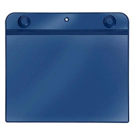 Neodym Magnettasche A5 quer blau PVC magnetisch Veloflex 3905500 Produktbild