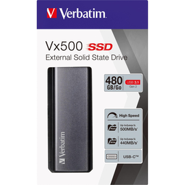 Verbatim SSD 47443 480GB USB3.1 1,8Zoll Produktbild