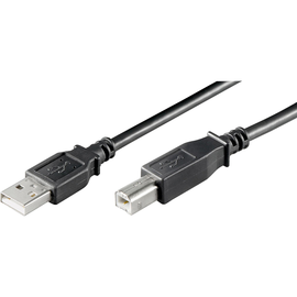 Goobay USB Kabel 68901 USB 2.0 3m A/B-Stecker schwarz Produktbild