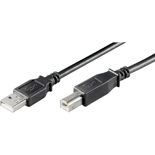 Goobay USB Kabel 68900 USB 2.0 1,8m A/B-Stecker schwarz Produktbild Front View L