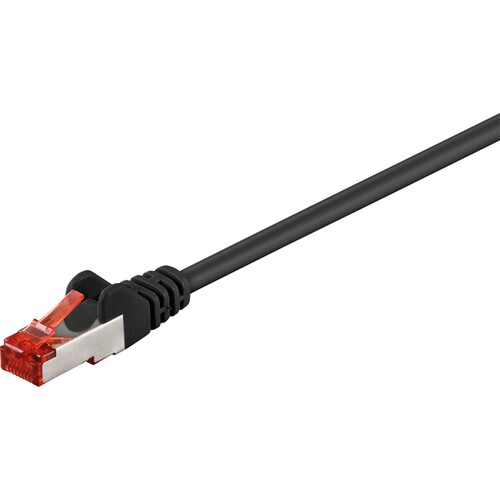 Goobay Netzwerkkabel 95584 Cat 6 1,5m schwarz Produktbild Front View L