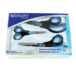 Westcott Schere EASY GRIP SET N-90027 13cm/21cm/25cm 3 St./Pack. (PACK=3 STÜCK) Produktbild Additional View 4 S